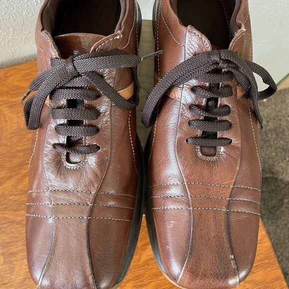 Bacco Bucci Oxford Lace Up Leather Dress Shoes Size 10 - Picture 3 of 9
